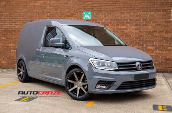 VOLKSWAGEN CADDY VERONA BLACK   MACHINED WITH DARK TINT